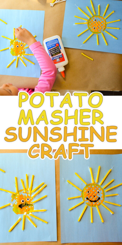 Potato Masher Sunshine Craft - Happy Toddler Playtime