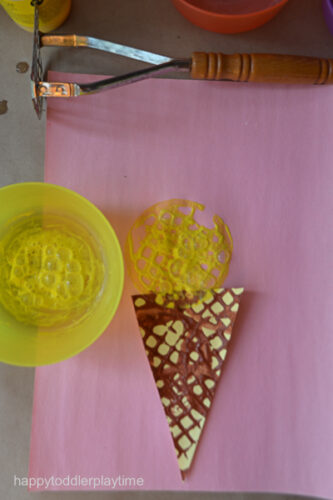 Potato Masher Ice Cream Craft - Happy Toddler Playtime