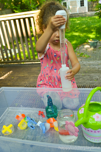 Icy Letters: A Literacy Sensory Bin for toddlers and preschoolers 