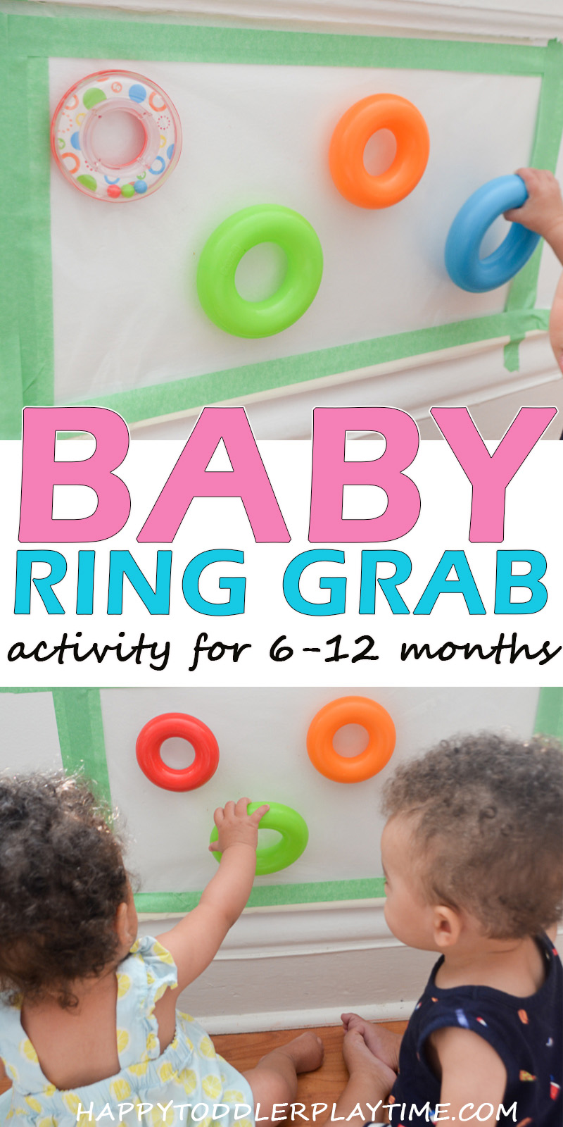 BABY Ring Grab sticky wall activity for babies