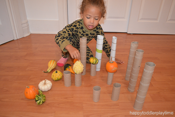 Fall STEM Activity for toddlers and preschoolers
