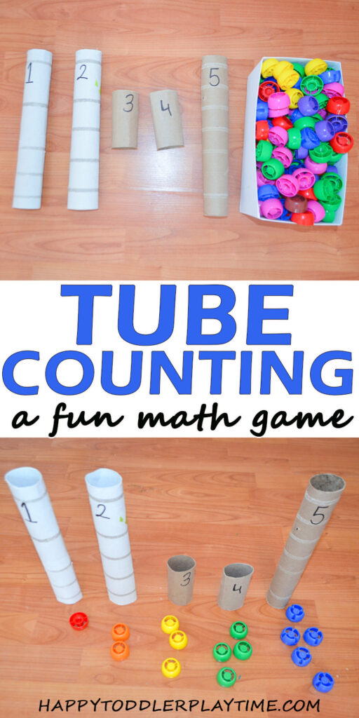 tube counting easy math activities for toddler and preschoolers