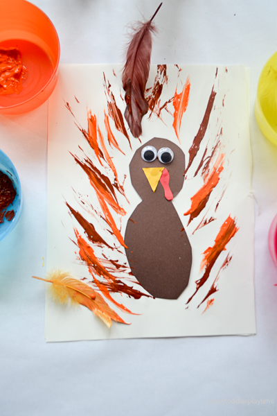 FEATHER PAINTED TURKEY 2