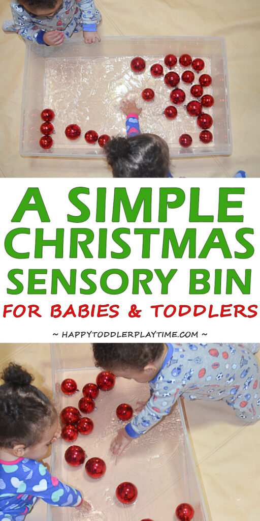 Christmas Sensory bins for toddlers and preschoolers