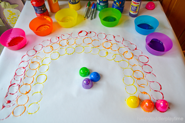 Easter Egg Rainbow Craft for toddlers & Preschoolers 