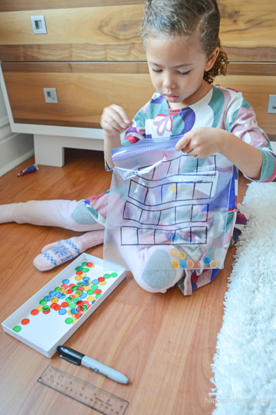 Ten-Frame Sensory Bag for Preschoolers & Kindergartners