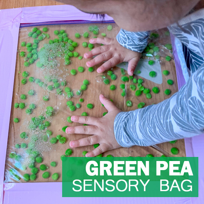 Green Pea Sensory Bag for Babies & Toddlers