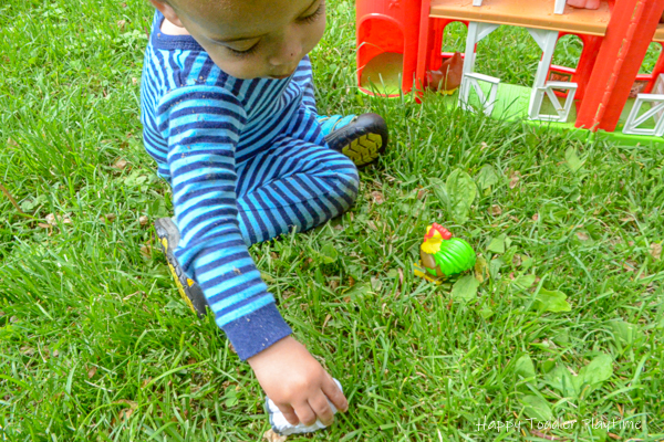 Fun outdoor activity for toddlers