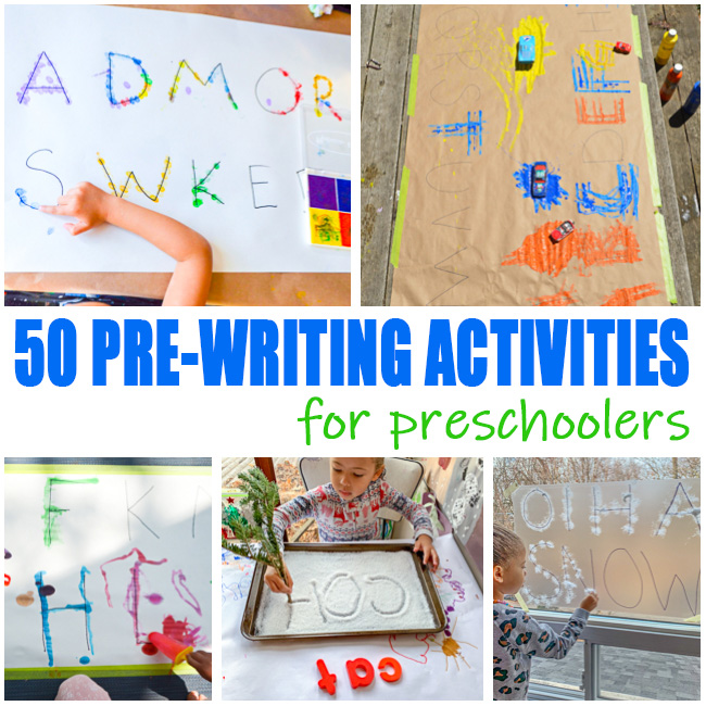 Pre-writing ideas for kids