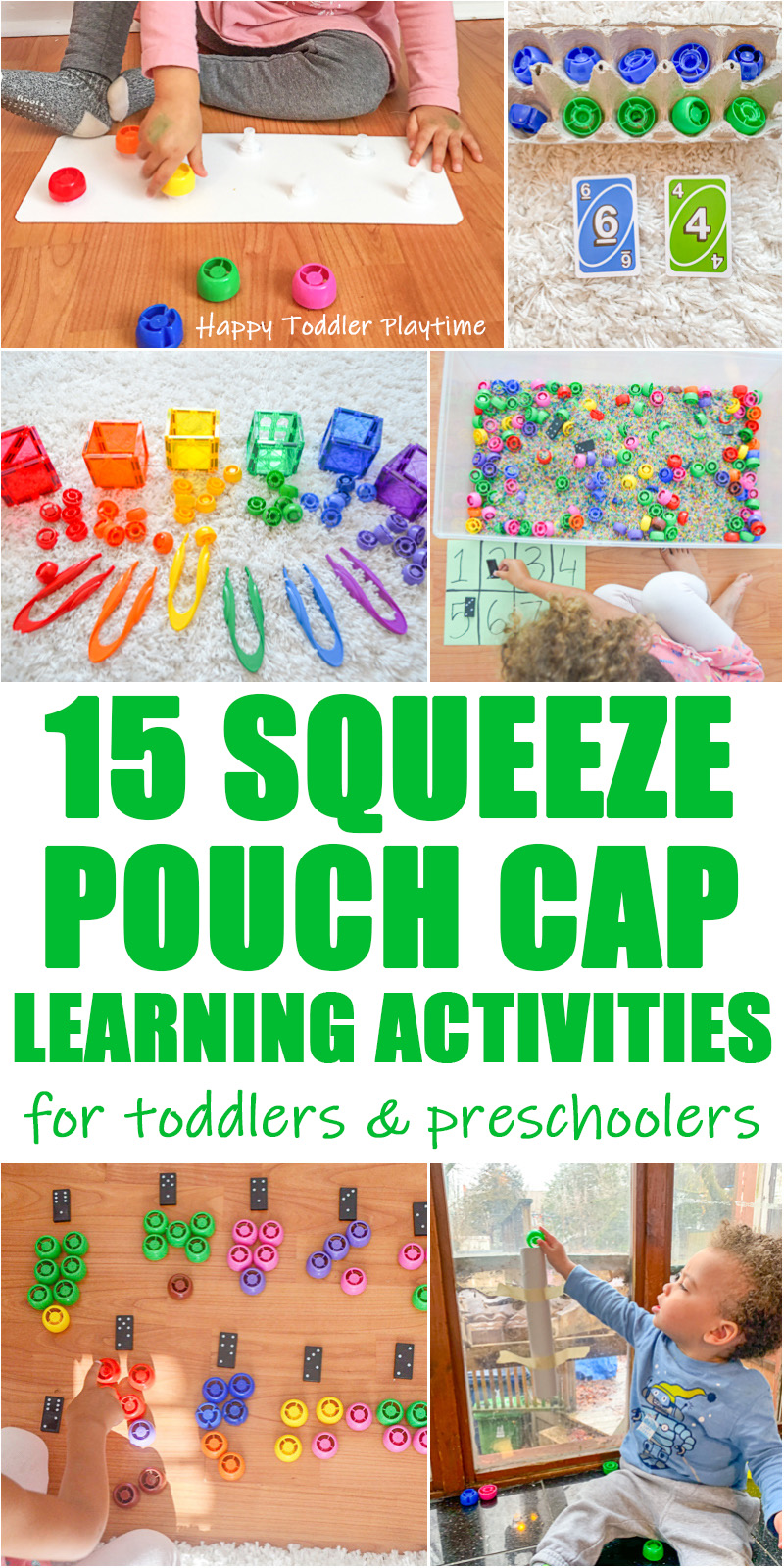 30+ Squeeze Pouch Cap Activities Happy Toddler Playtime