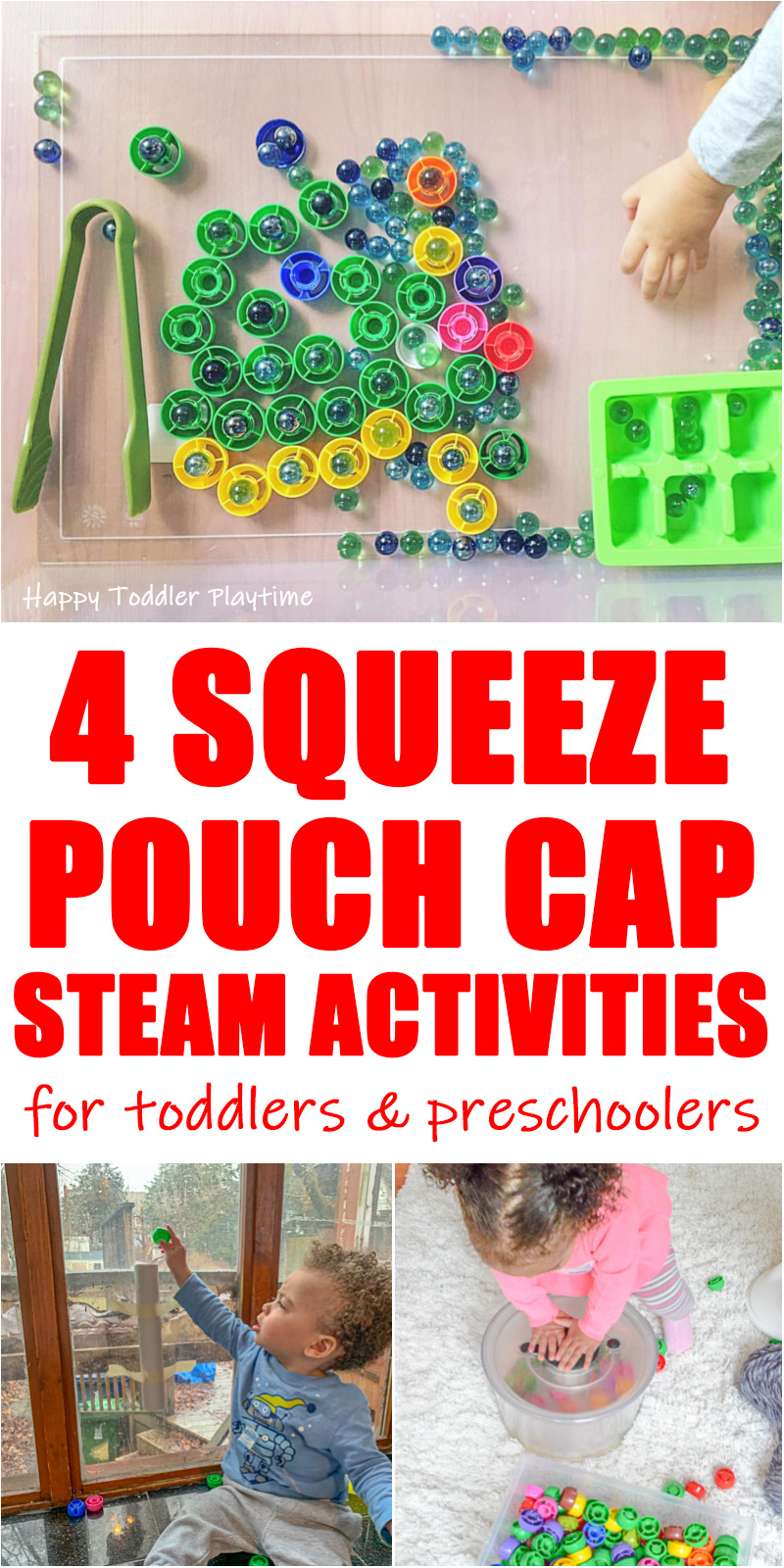 30+ Squeeze Pouch Cap Activities Happy Toddler Playtime