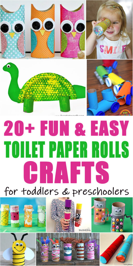 65 crafts using cardboard tubes for toddlers and preschoolers 