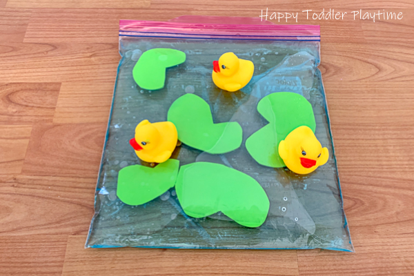 Rubber Duck Pond activity for babies and toddlers