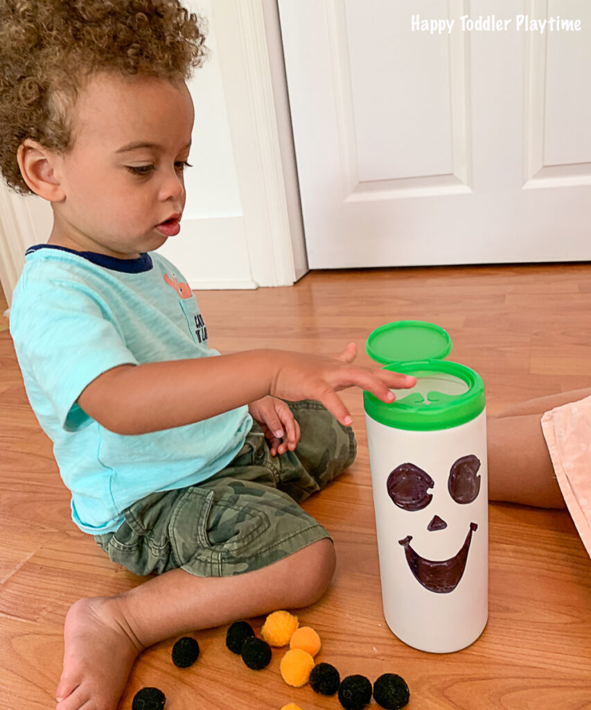 feed the ghost fine motor Halloween Activity