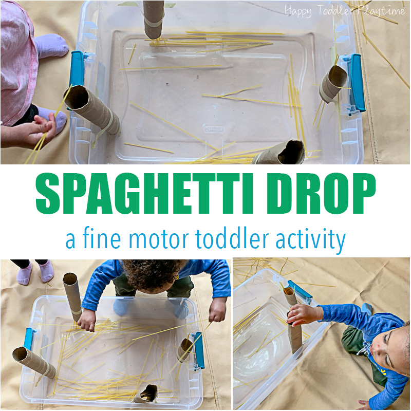 Spaghetti Drop Busy Activity for Toddlers