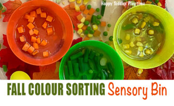A colour sorting activity for Autumn