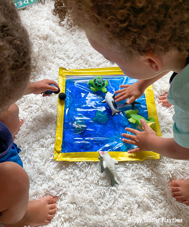 Ocean Sensory & Play Bag for Toddlers - Happy Toddler Playtime