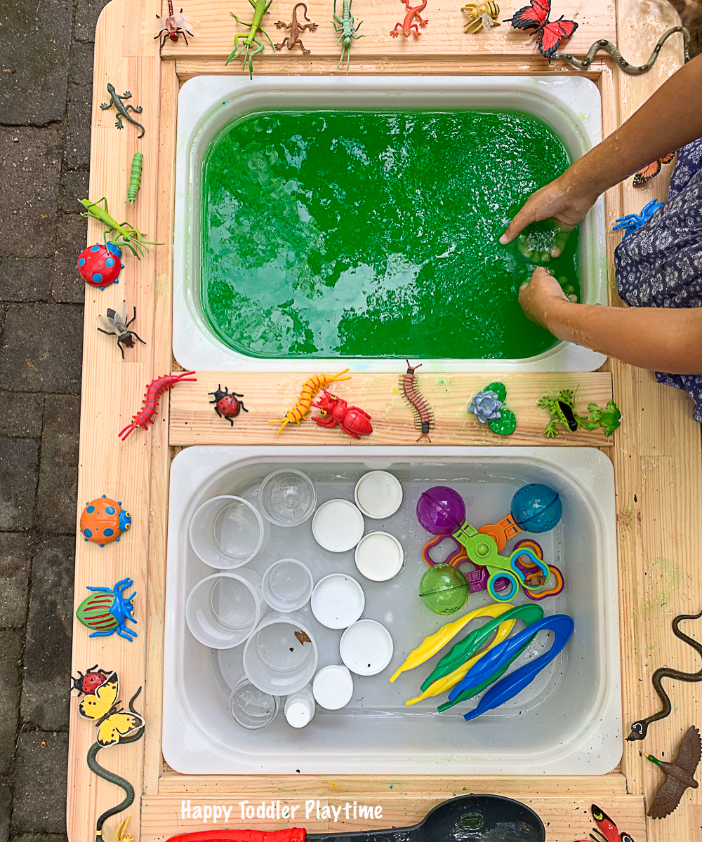 One-Step Slime Sensory Bin - Happy Toddler Playtime