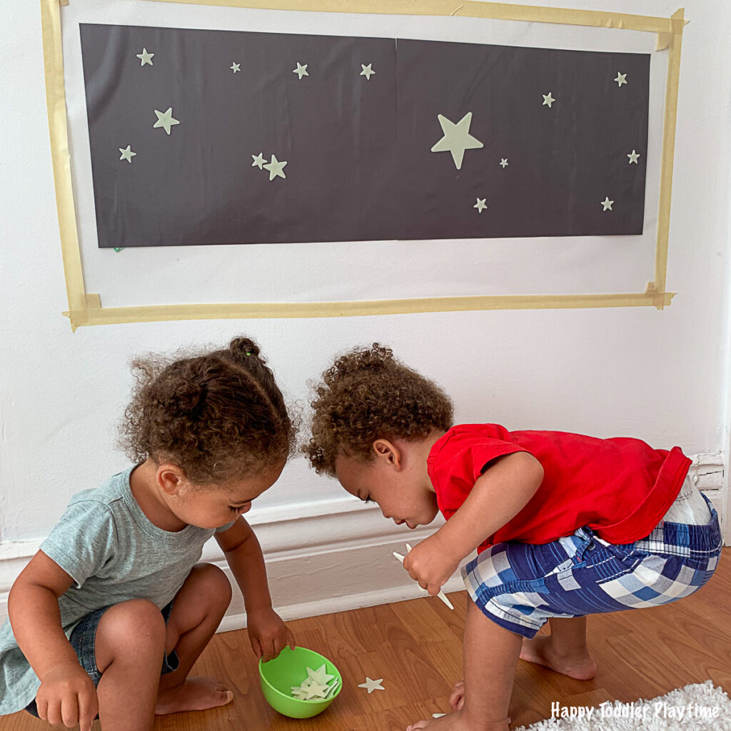Twinkle Little Star Sticky Wall for toddlers and preschoolers