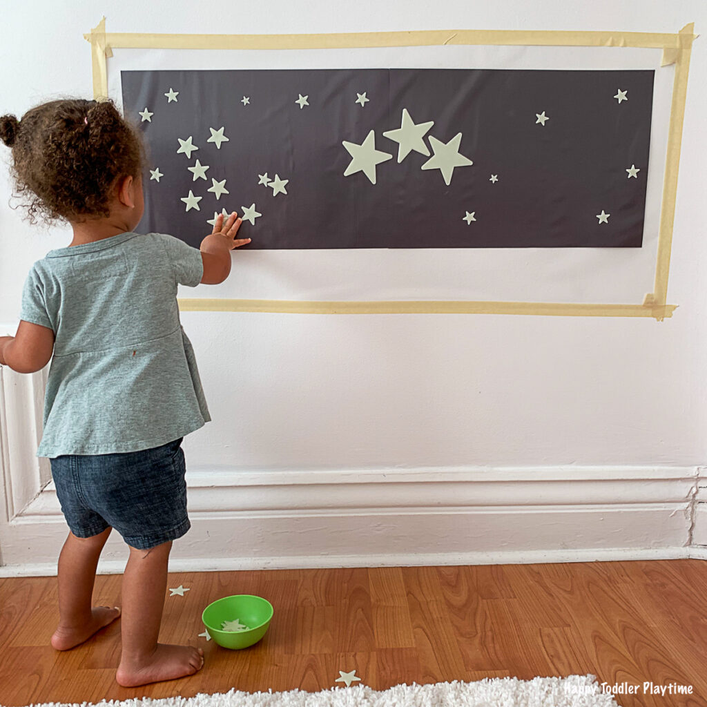 Twinkle Little Star Sticky Wall for toddlers and preschoolers
