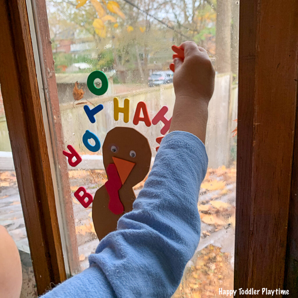 Alphabet Turkey Activity for toddlers and preschoolers
