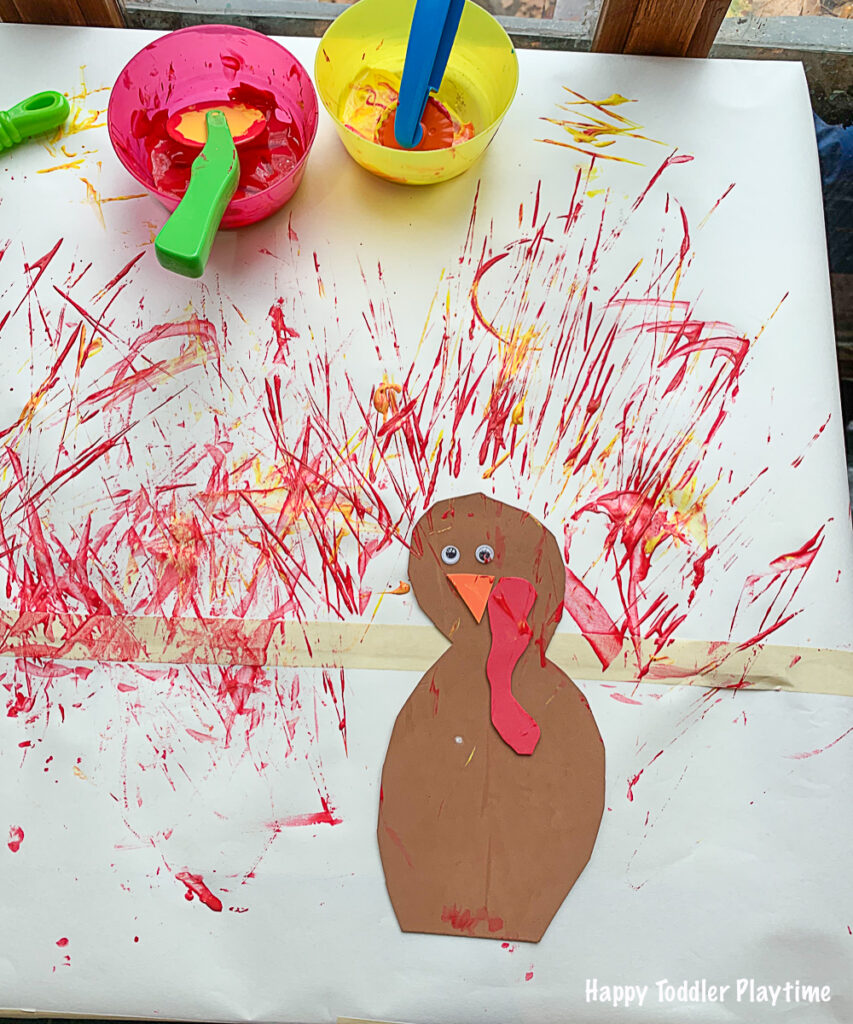 Thanksgiving art activity for toddlers and preschoolers