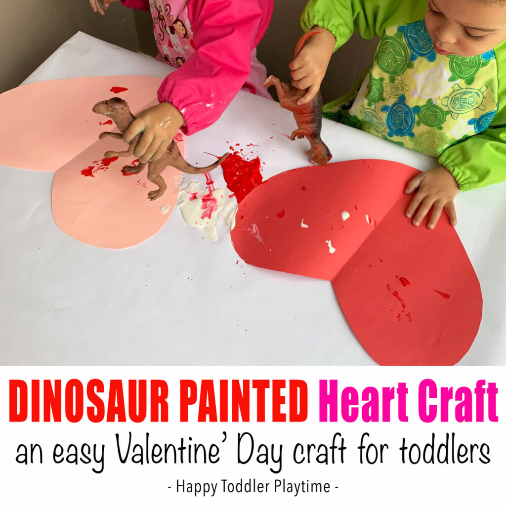 Dinosaur Painted Hearts crafts