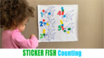 Sticker Fish Counting toddler dot sticker math activity