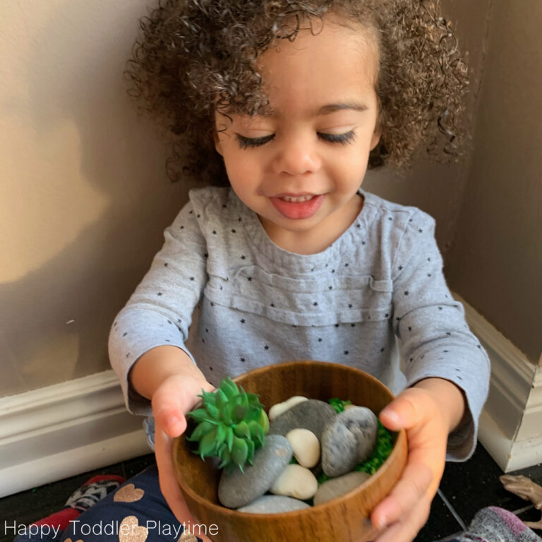 Dinosaur Sensory Bin for Toddlers - Happy Toddler Playtime