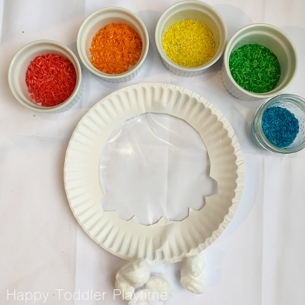 Rainbow Sun Catcher Craft for toddlers and preschoolers