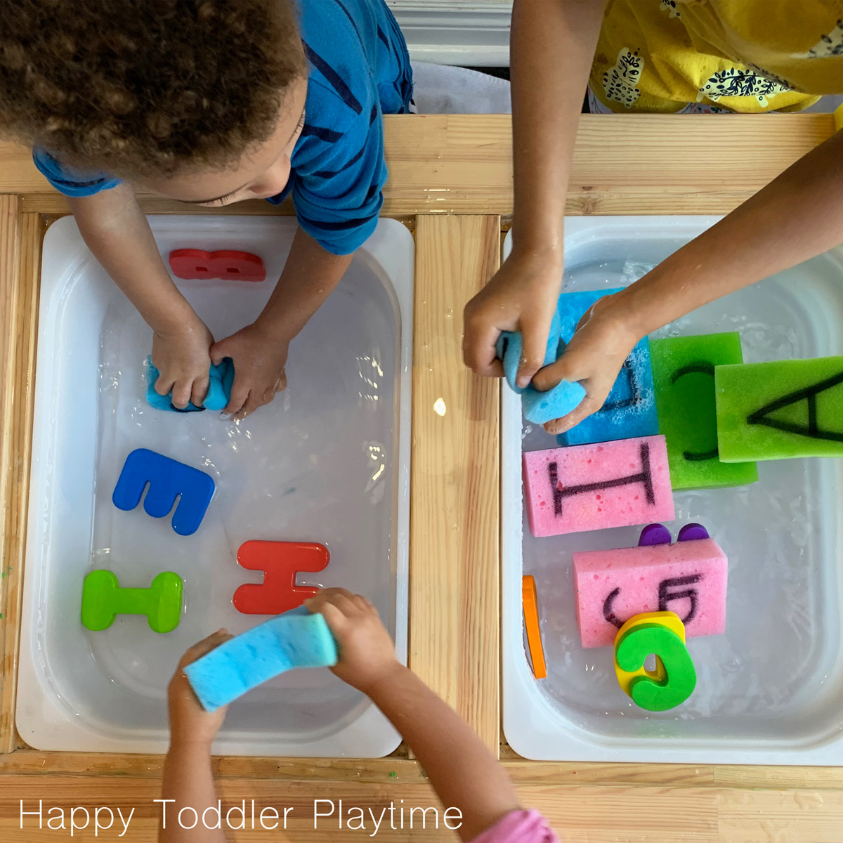 Form Sponge Letters Sponge Letter Match - Happy Toddler Playtime