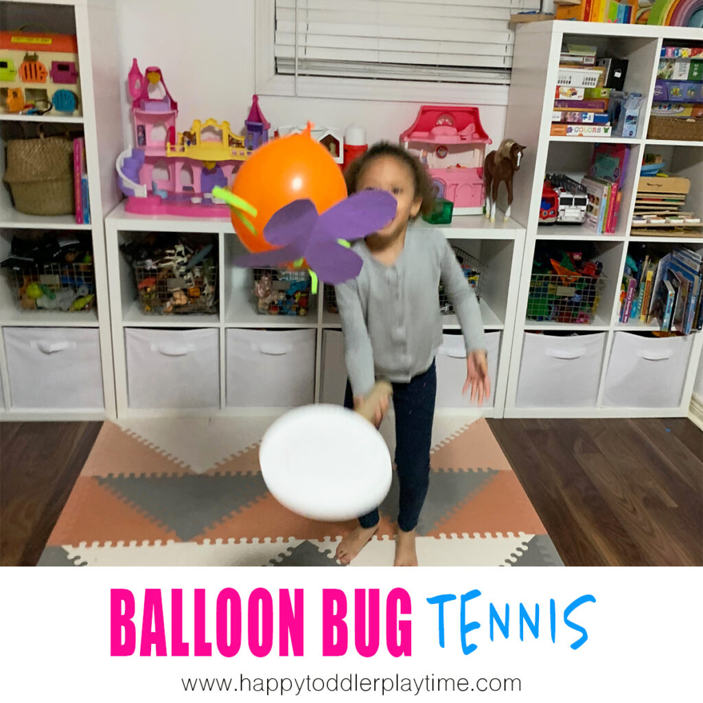 balloon tennis gross motor activity 