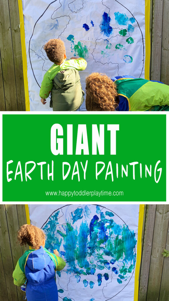 GIANT EARTH DAY PAINTING FOR KIDS