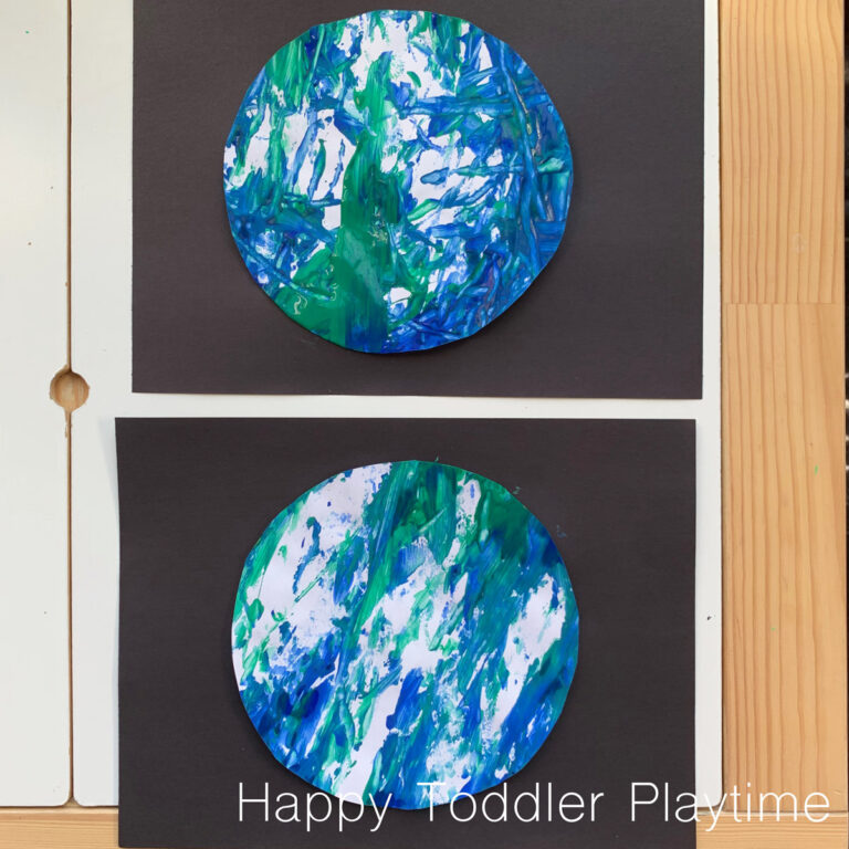 Rock Painted Earth Day Craft - Happy Toddler Playtime