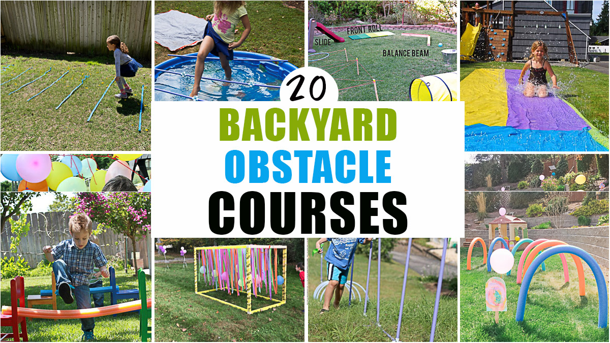 20 Amazing Backyard Obstacle Courses Happy Toddler Playtime