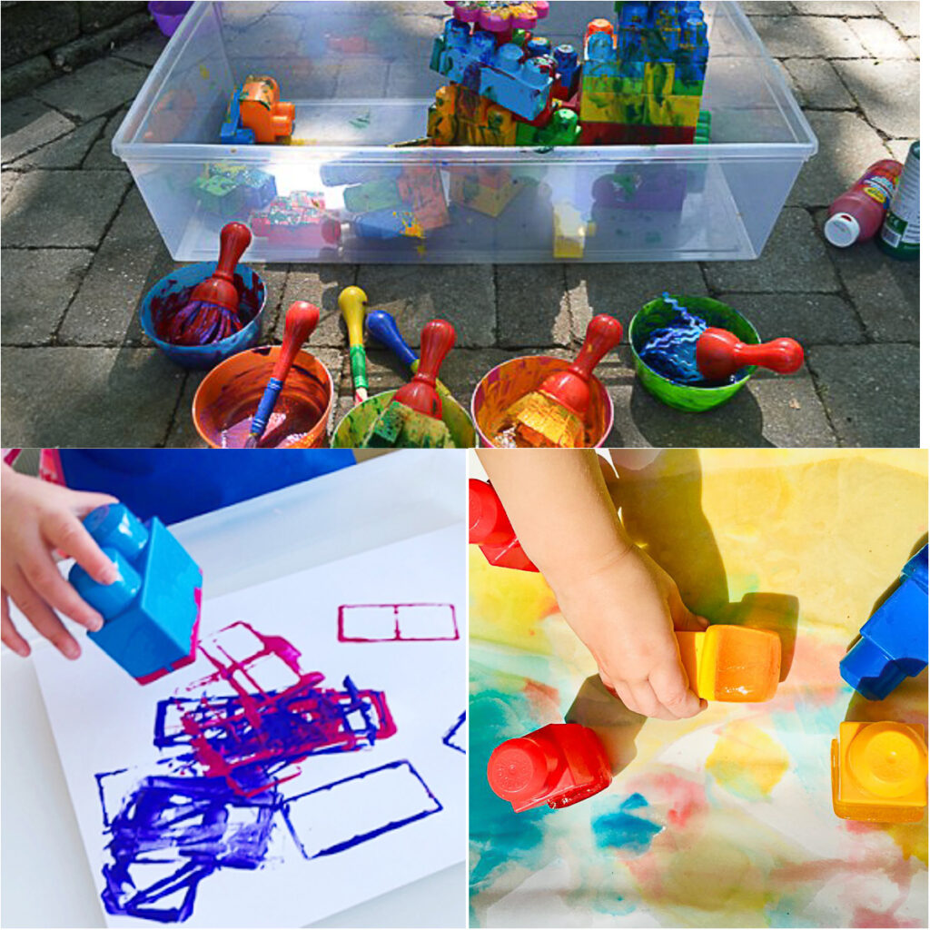 mega blok activities for toddlers and preschoolers