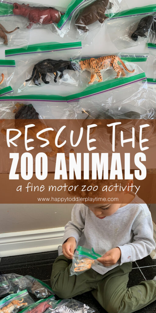 free the zoo animals fine motor activity for toddlers
