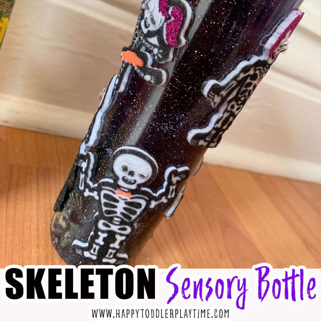 skeleton sensory bottle