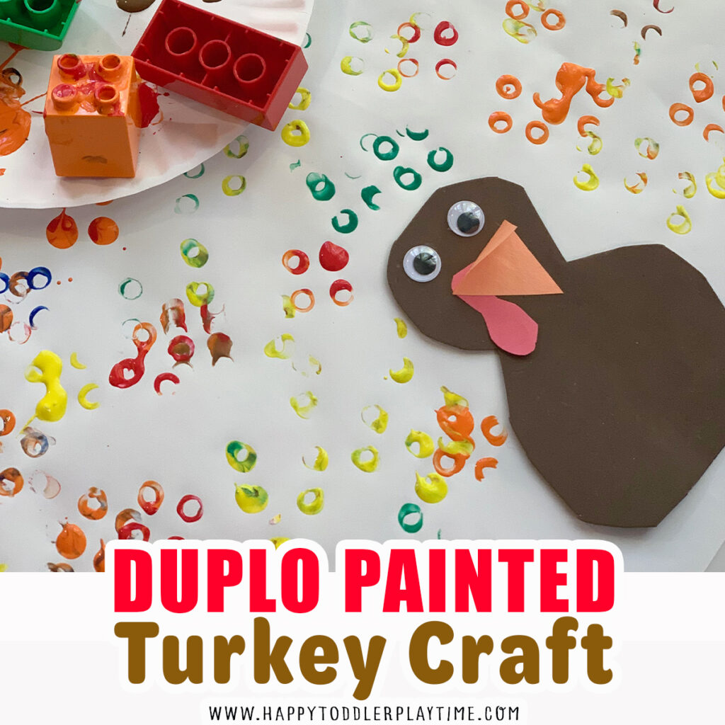 Duplo Painted Thanksgiving Turkey Craft