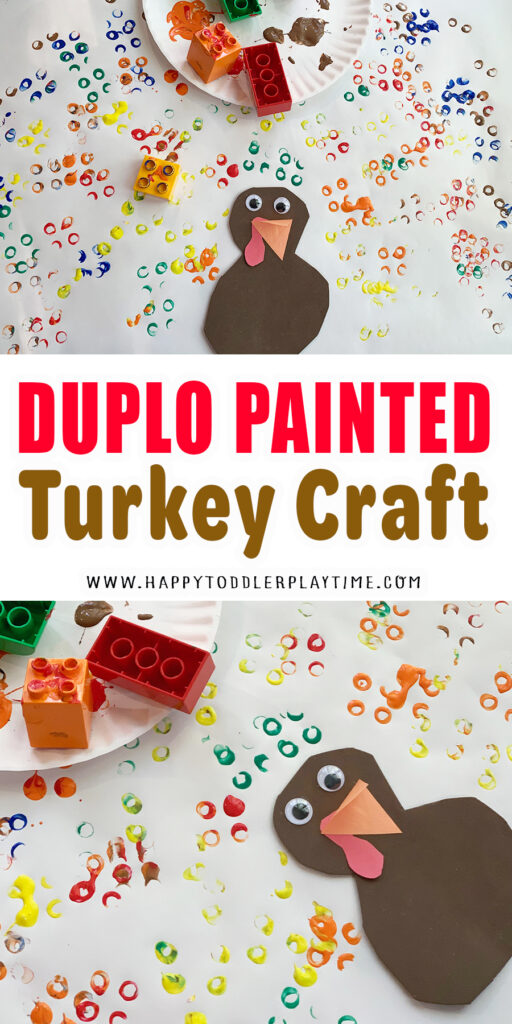 Duplo Painted Thanksgiving Turkey Craft