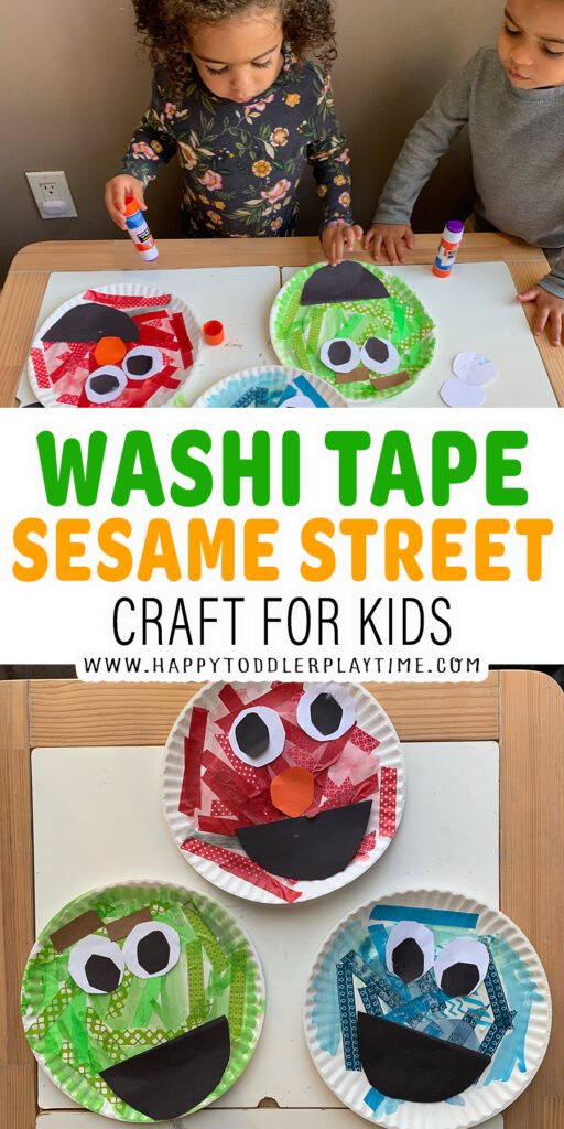 Washi Tape Sesame Street Character Craft