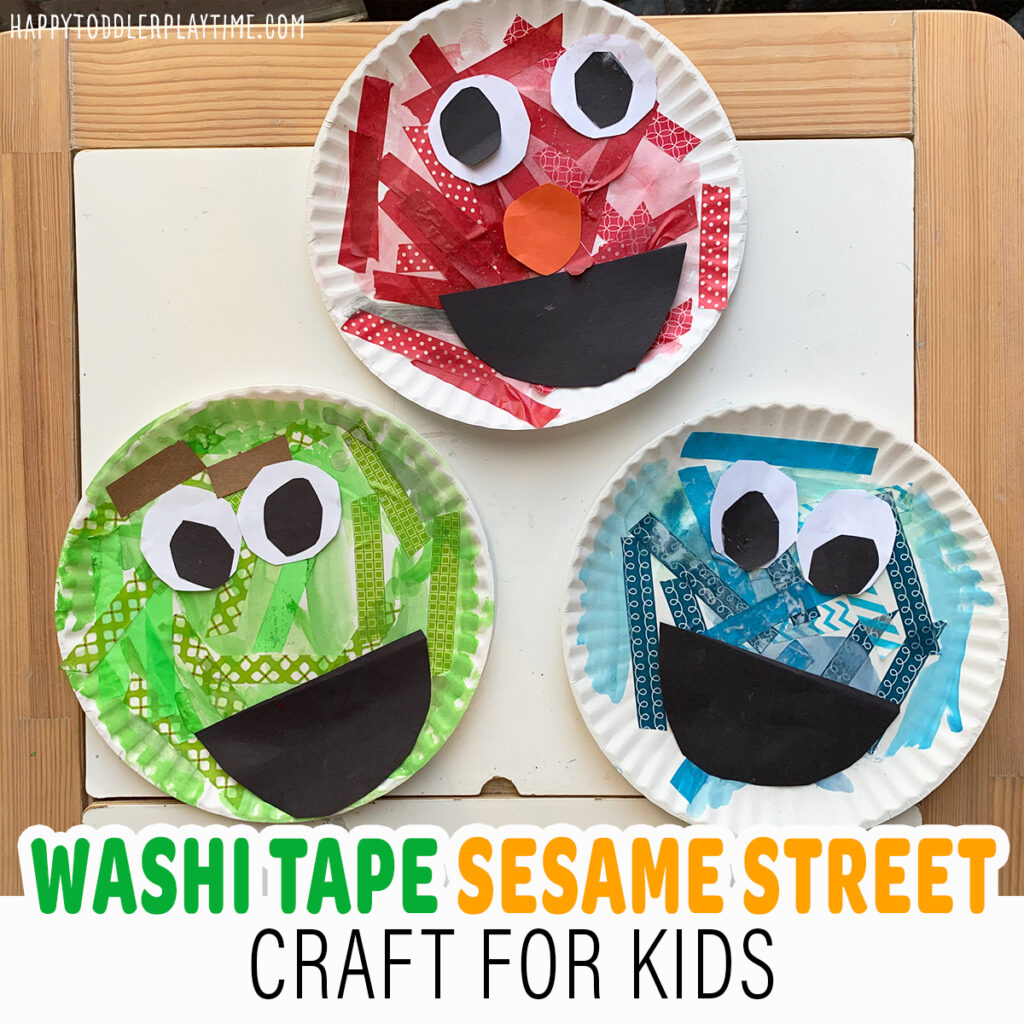 Washi Tape Sesame Street Character Craft