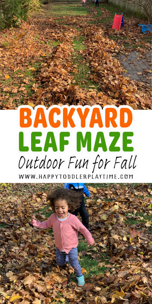 Backyard Leaf Maze for Fall
