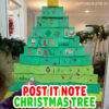 Post It Note Christmas Tree - Happy Toddler Playtime