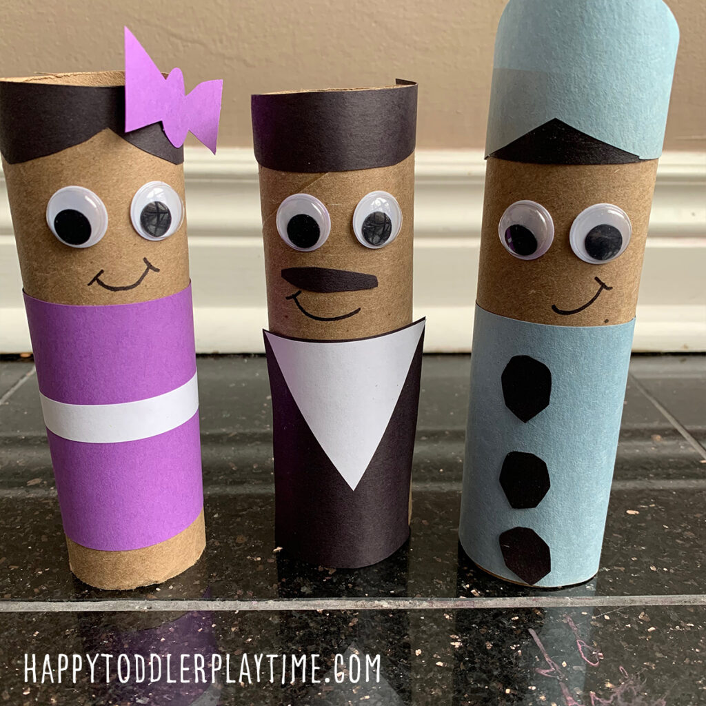 Toilet Paper Roll Crafts for Black History Month - Happy Toddler Playtime