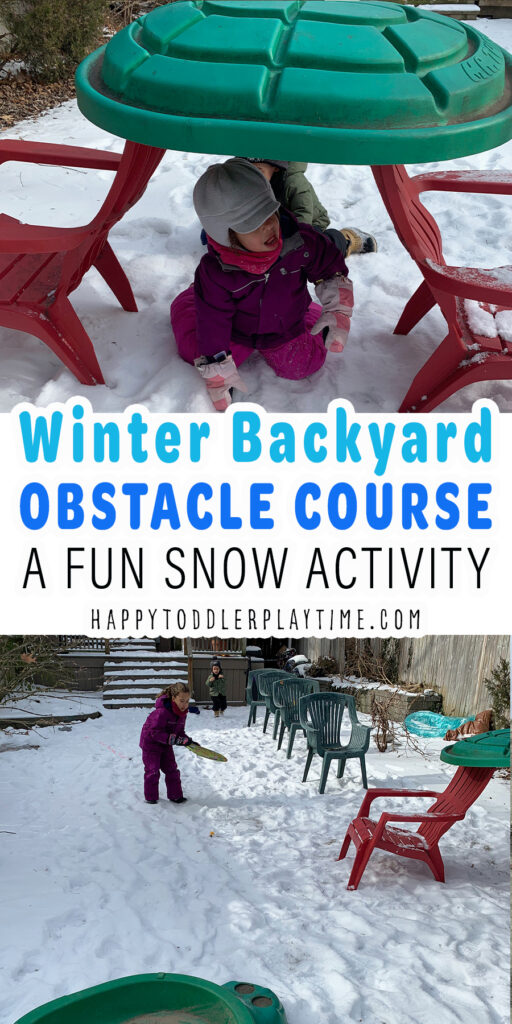 The Best Winter Backyard Obstacle Course for Kids