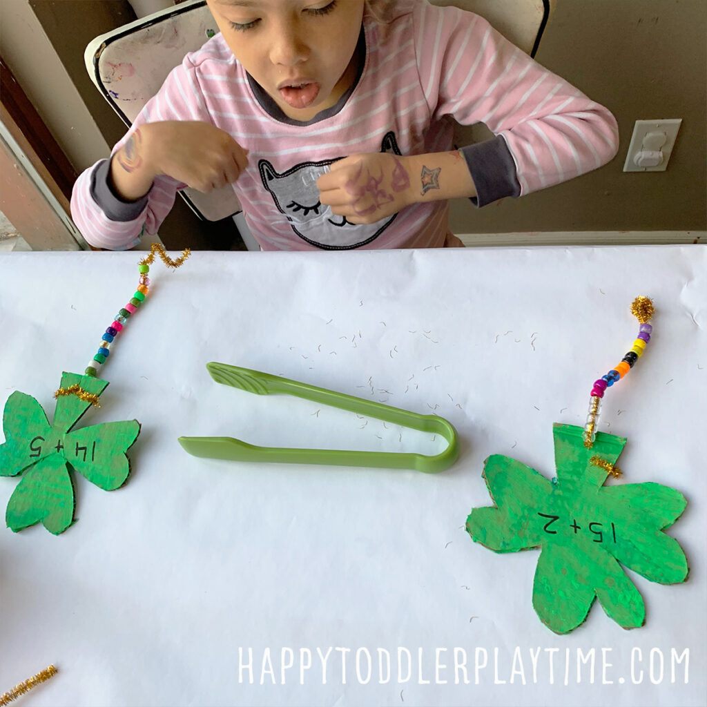 Shamrock Counting Wands: St. Patrick's Day Math