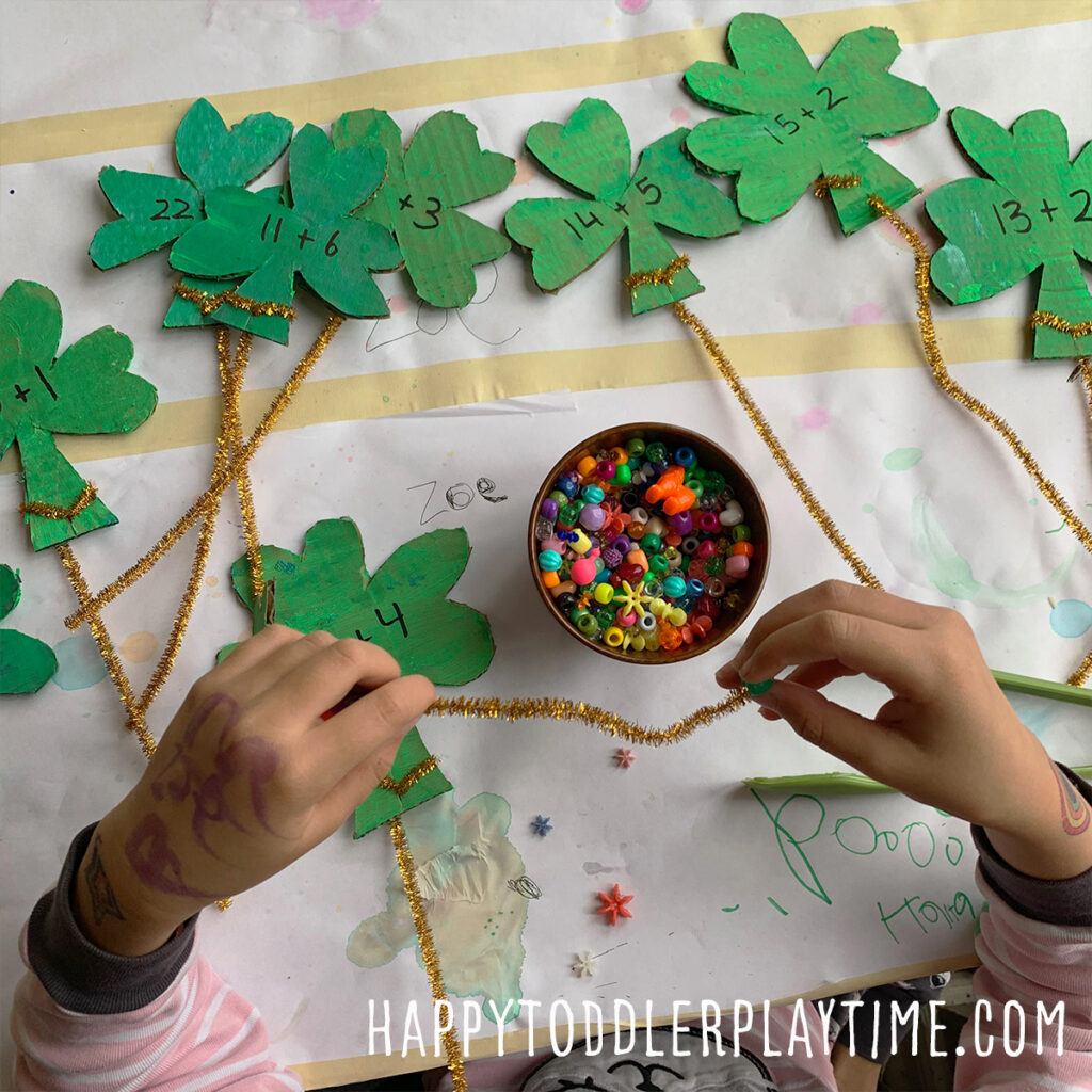 Shamrock Counting Wands: St. Patrick's Day Math