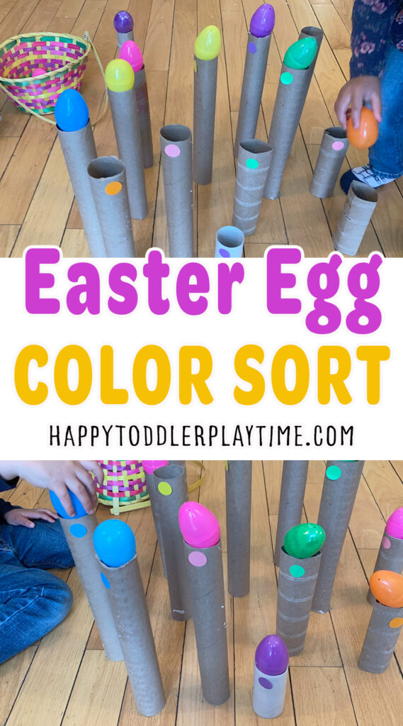 Easter Egg Colour Sort ACTIVITY for toddlers and preschoolers 