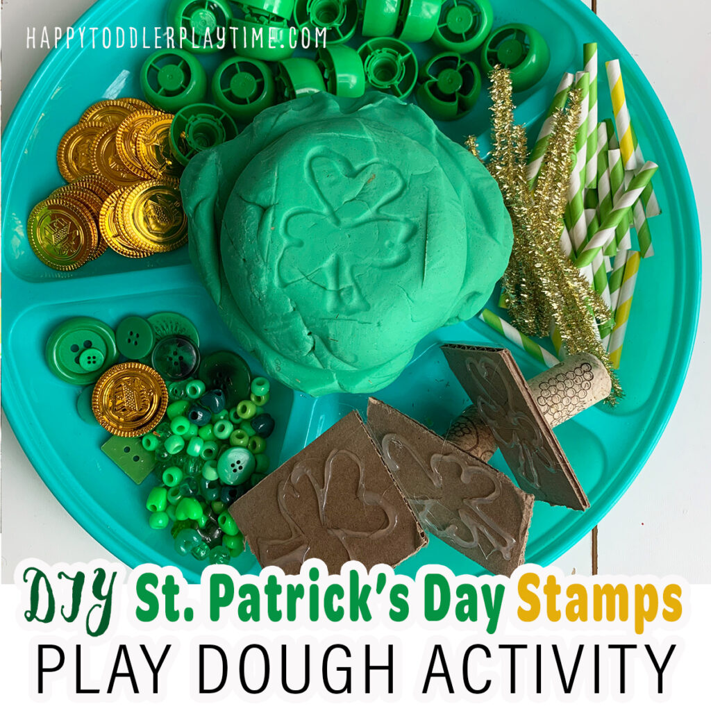 DIY St. Patrick's Day Stamps: Play Dough Activity